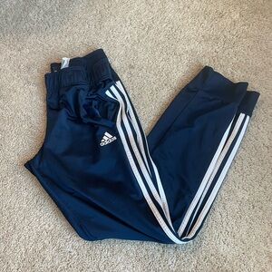 Small navy adidas jogger pants